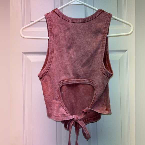 Altar’d State Washed Red Cropped Racerback Tank Top Size Small - Picture 7 of 7